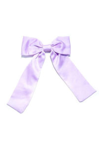 Jane Dottie Vintage Oversized Lavender Satin Bow, $12