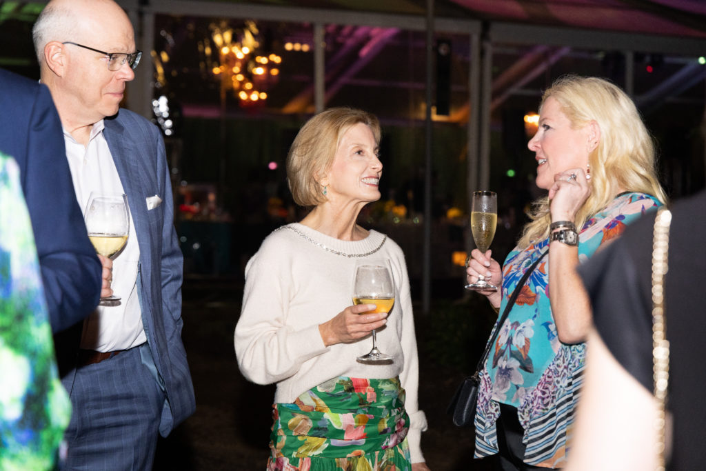 Jeff & Polly Whittle, Kara Kinder Vidal at the Gala on the Green benefiting Discovery Green. (Photo by Lawrence Elizabeth Knox)