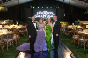 Jim Nelson, Honoree Hallie Vanderhider, 2023 Ballet Ball Chairs Allison and Troy Thacker; Photo by Wilson Parish