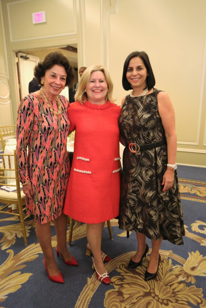 Kathy Goossen, Maureen Higdon, Frances Howard at the Salvation Army annual dinner held at The Houstonian Hotel. (Photo by Phillip Burn)