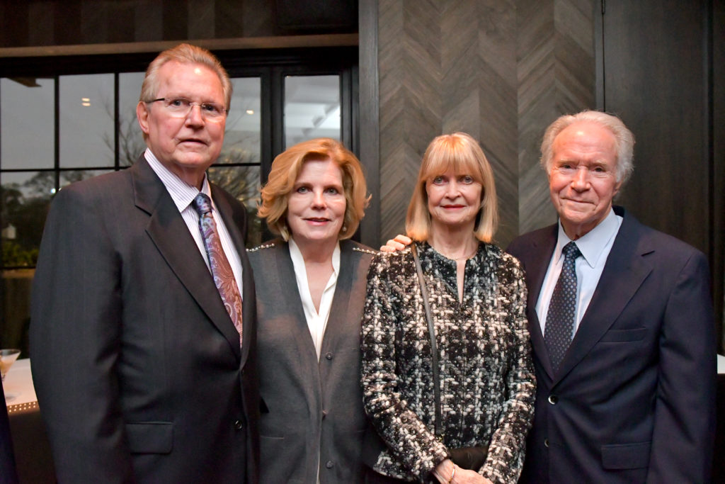 Keith & Nancy Hargrove, Charlotte & terry Strange at the Men of Distinction announcement party at Steak 48  (Photo by Alex Montoya)