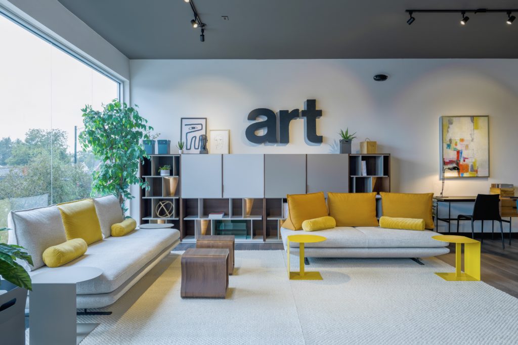 DeDesign introduces the Ligne Roset showroom in its expanded location on West Alabama.