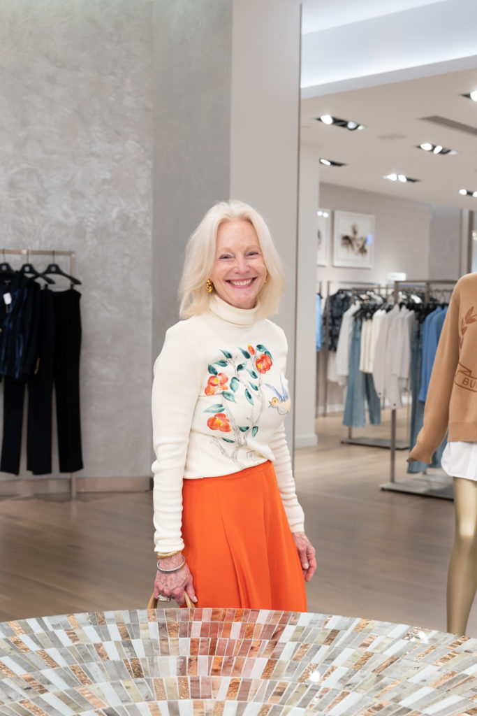 Trish Morille at Saks Fifth Avenue for the Houston Sweethearts tea party. (Photo by Daniel Ortiz)