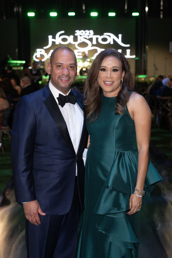 Marcus & Heidi Smith at the Houston Ballet Ball, held in a state-of-the-art tent at the Margaret Alkek Williams Center for Dance  (Photo by Wilson Parish)