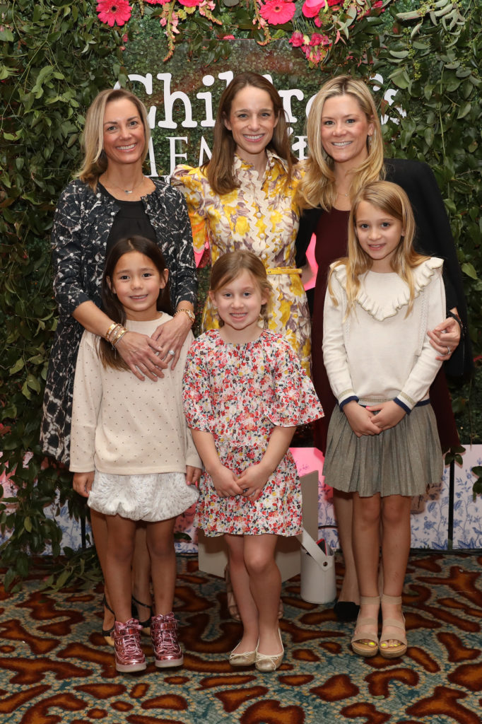 Edie Lee, Ellis Lee, Alex Stillwell, Jules Stillwell, Monica Bickers, Ali Bickers at the Children's Memorial Hermann Hospital 'Mommy & Me High Tea' held at the St. Regis Hotel. (Photo by Priscilla Dickson)