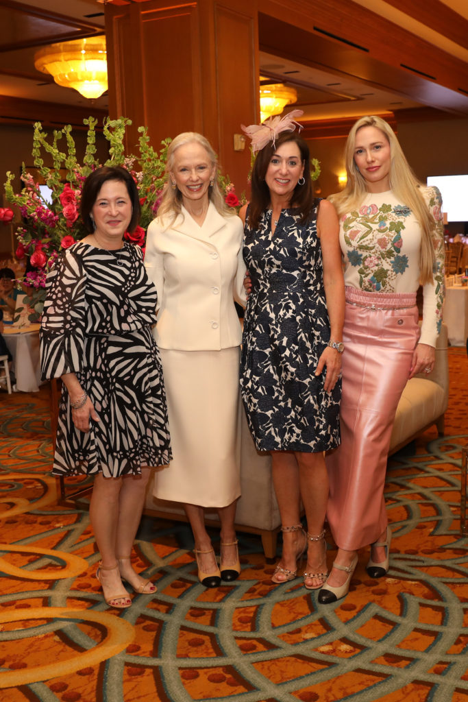 Anne Neeson, Susan Sarofim, Amalia Stanton, Lori Sarofim at the Children's Memorial Hermann Hospital 'Mommy & Me High Tea' held at the St. Regis Hotel. (Photo by Priscilla Dickson)