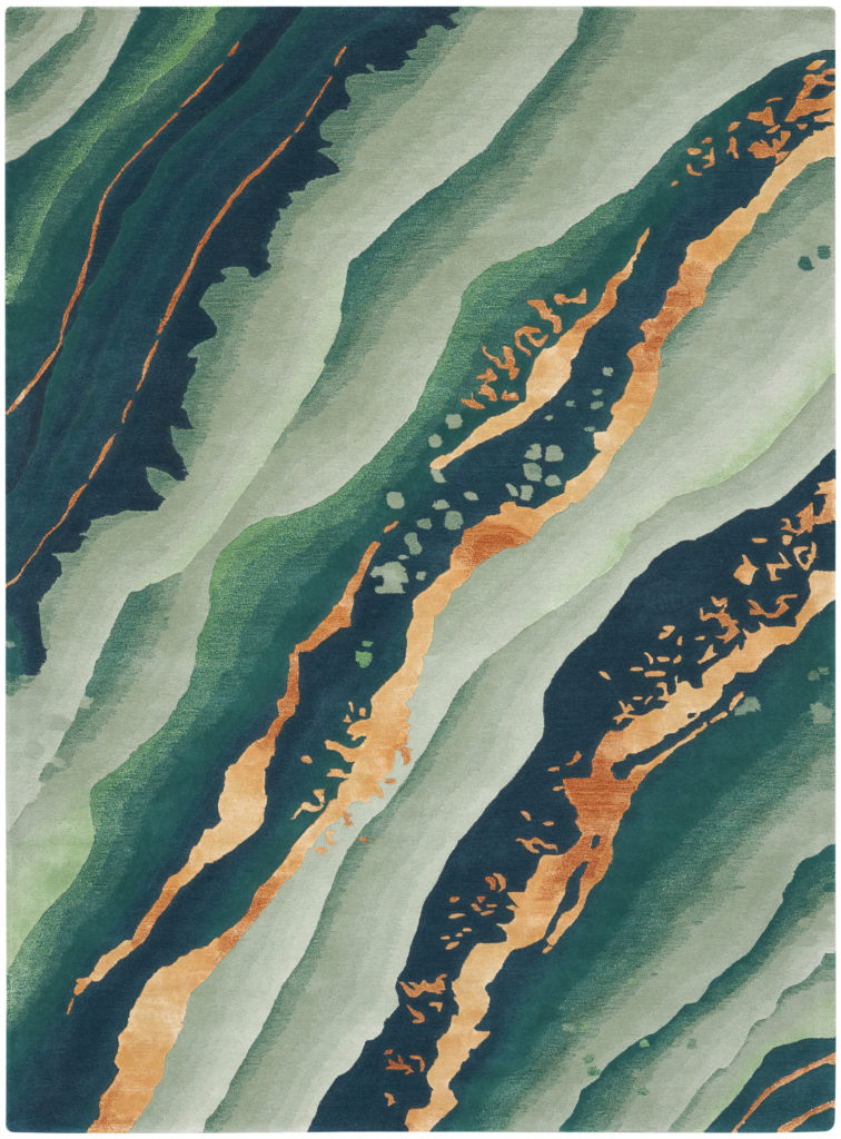 Make them green with envy with this eye-catching rug from London Grey Rugs.