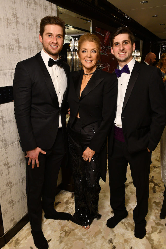 Patrick Fertitta, Paige Fertitta, Blake Fertitta  at the San Luis Salute.  (Photo by Dave Rossman)