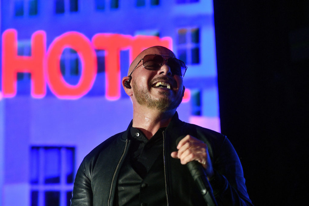 Pitbull performs at the San Luis Salute (Photo by Dave Rossman) F