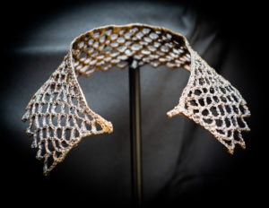 Carolyn Marks Johnson’s Ruth Bader Ginsburg Collar, circa 2015 (Photo by Sonya Cuellar)