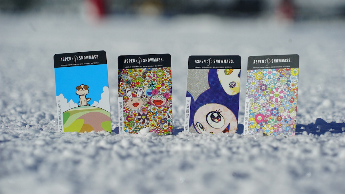 Takashi Murakami lift ticket, Aspen Skiing Company