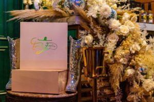 Teressa Foglia hats, a Cotton ‘Q Club partner, on display in the new Gold Pony VIP room; photo courtesy of Cotton Holdings, Inc.