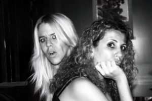 Authors Jeannie Long and Michele Alexander in LA in the late 90s