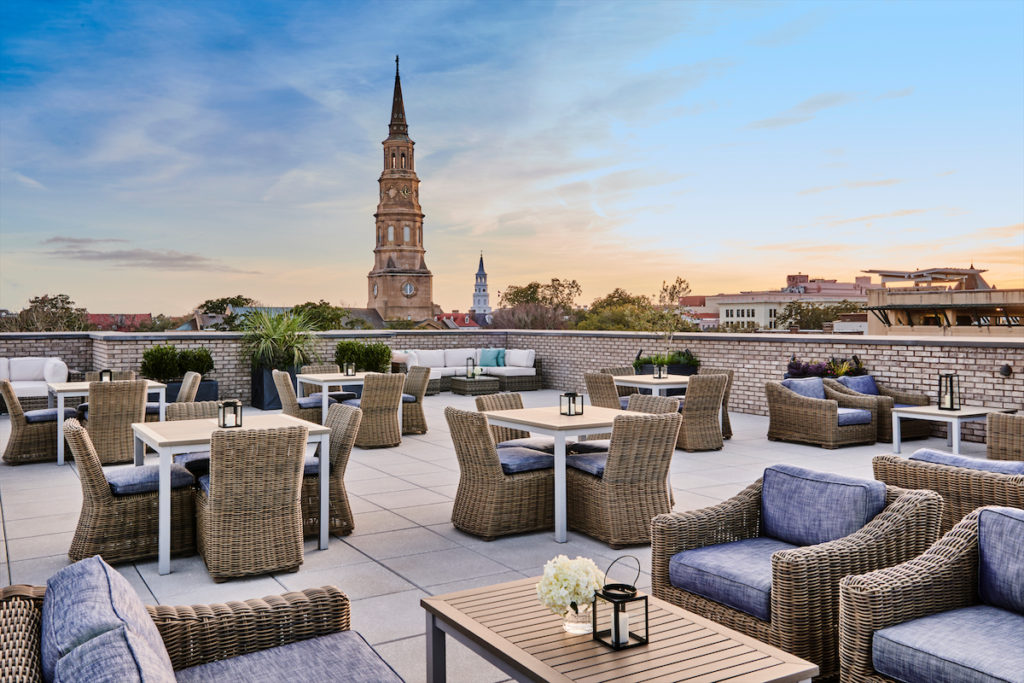 The rooftop terrace at The Loutrel. (Photo by Courtesy of The Loutrel)