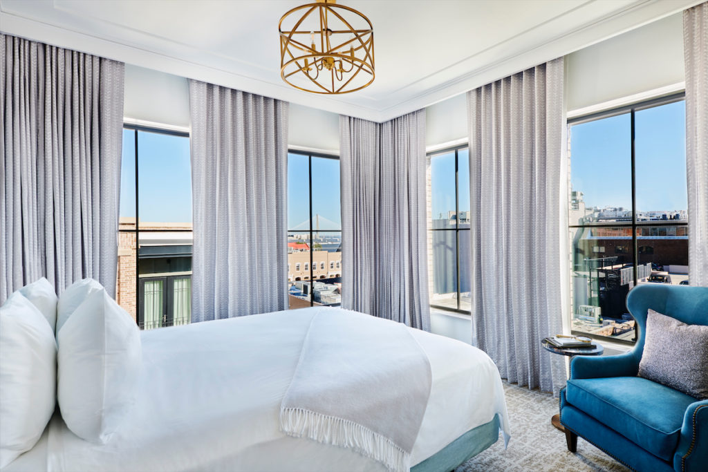 A corner king room in The Loutrel. (Photo by Courtesy of The Loutrel)