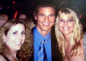 Authors Jeannie Long and Michele Alexander with Matthew McConaughey