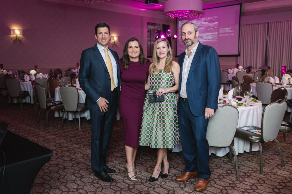 Joe Gatto & co-chair Johanne Bealieu Gatto, co-chair Katherine Robinson & Daniel Robinson at Houston Center for Photography's Print Auction & Dinner (Photo by Johnny Than)
