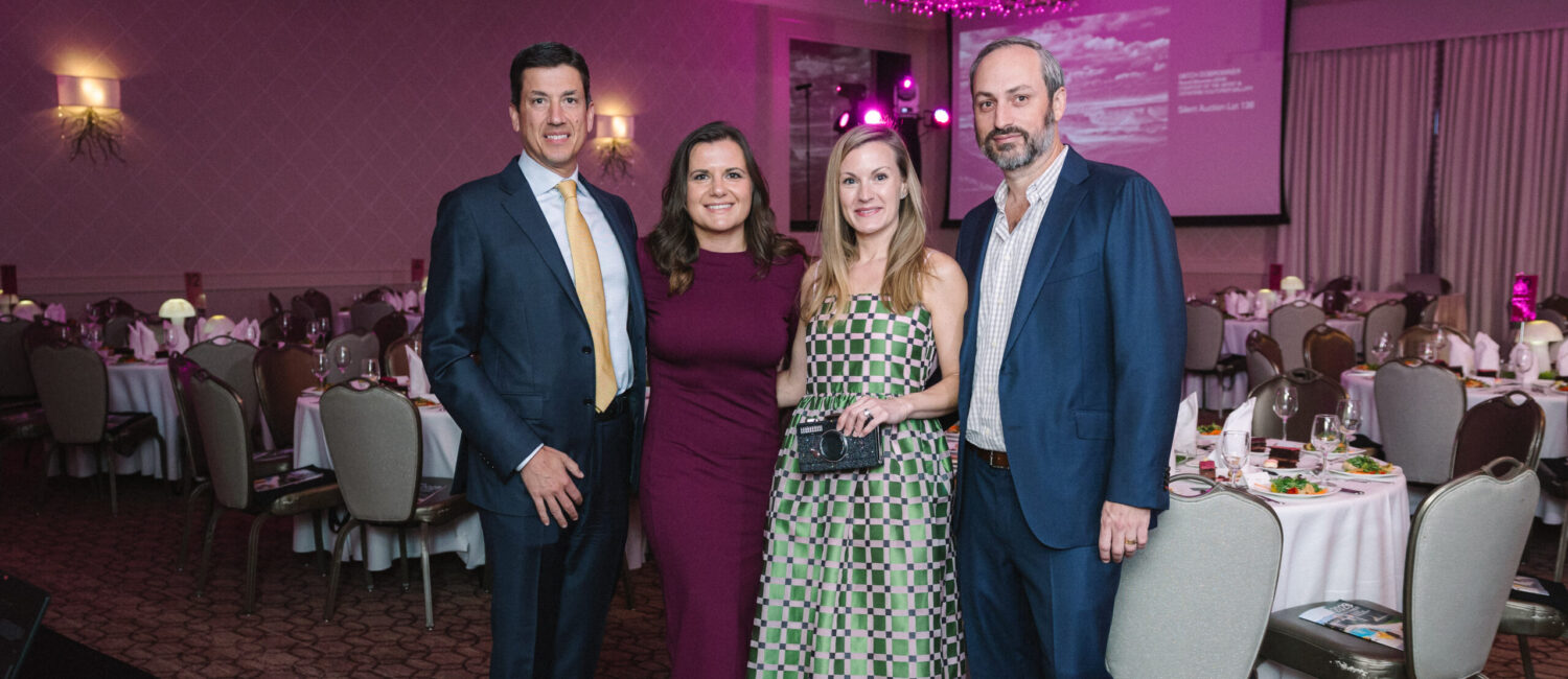 Joe Gatto & co-chair Johanne Bealieu Gatto, co-chair Katherine Robinson & Daniel Robinson at Houston Center for Photography's Print Auction & Dinner (Photo by Johnny Than)