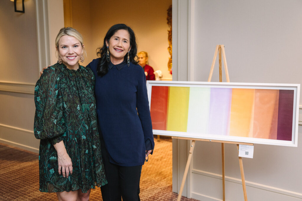 Piper Faust, Bennie Flores Ansell at Houston Center for Photography's Print Auction & Dinner (Photo by Johnny Than)