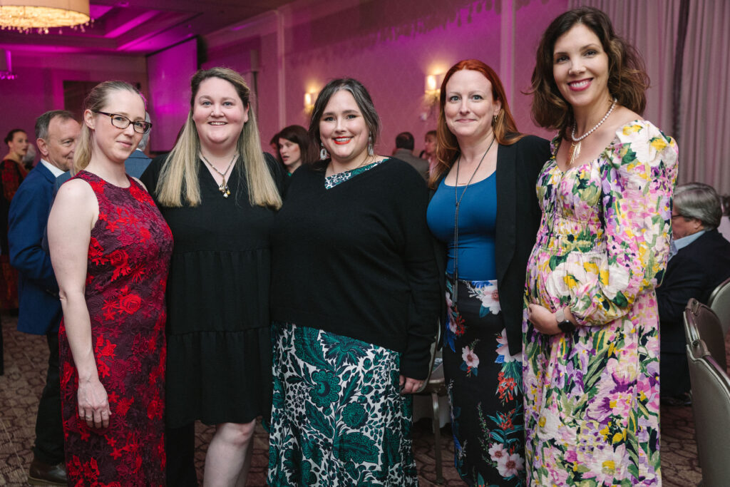 Alexis Offner, Courtney Morgan, Sarah Beth Wilson, Caitlin Rosenthal, Rebekah McEntire at Houston Center for Photography's Print Auction & Dinner (Photo by Johnny Than)