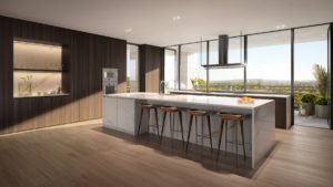 037 Four Seasons Private Residences Lake Austin’s Lakeview South Kitchen; Imagery by DBOX for Austin Capital Partners