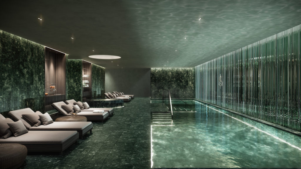 Four Seasons Private Residences Lake Austin's Spa and Wellness Club Pool. (Images by DBOX for Austin Capital Partners)