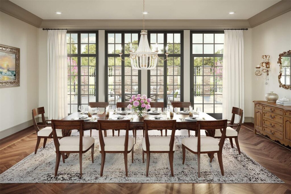 Entertaining areas abound throughout The Beinhorn in Hedwig Village.