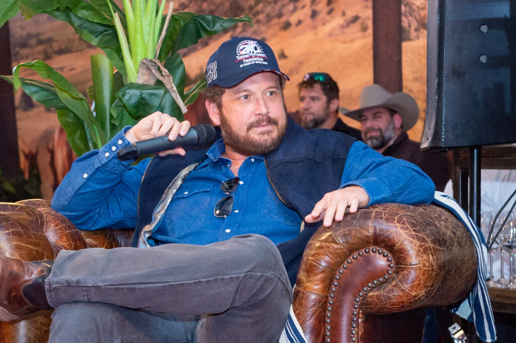 Yellowstone's Rip Wheeler aka Cole Hauser tells all in a special afternoon at The Ranch Saloon and Steakhouse at the Houston Livestock Show and Rodeo. (Photo Jacob Power)