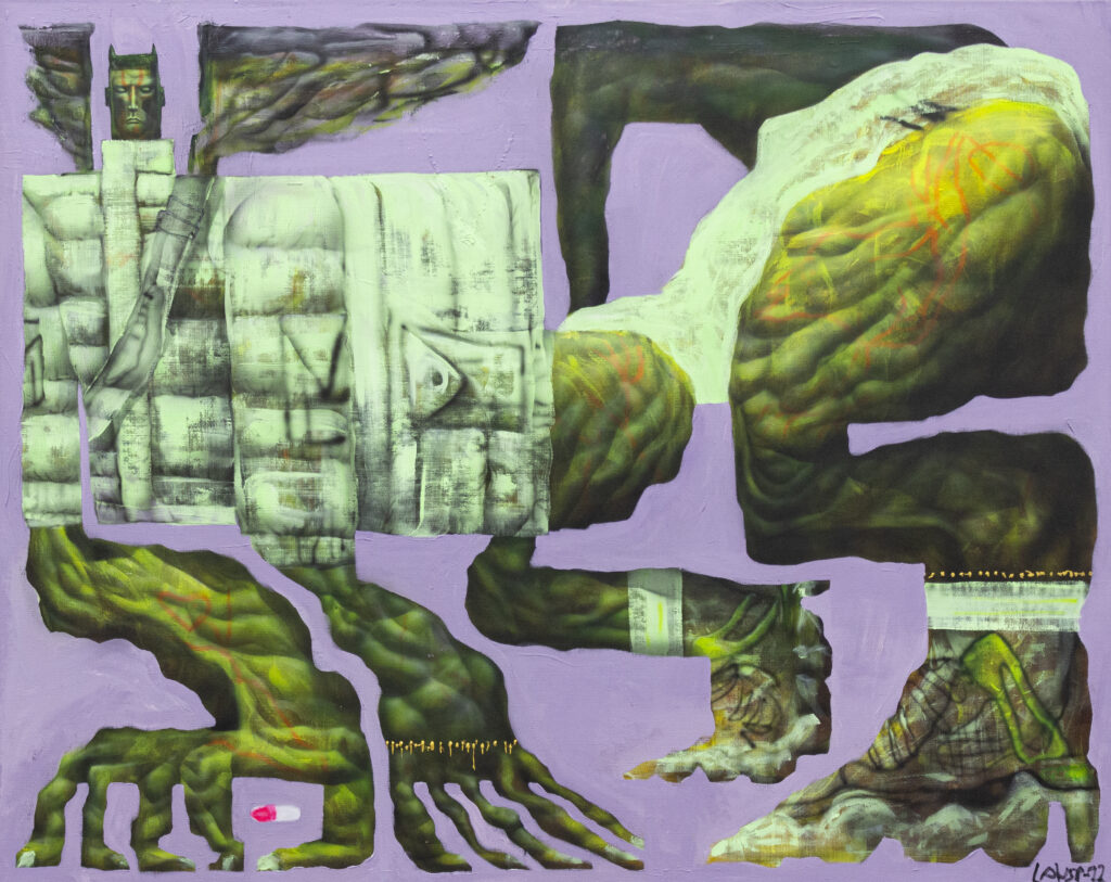 Laust Højgaard's "Vulture Princezz Luvs Trouble," 2022, at Galerie Droste