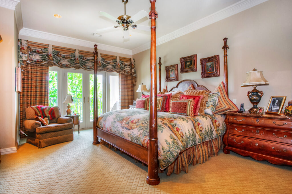 One of four guest suites, accompany the master.