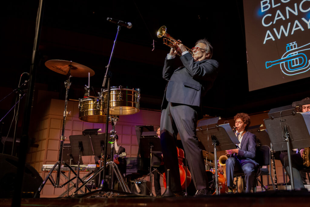 Grammy Award-winning musician Arturo Sandoval at the 2023 CancerBlows event in Dallas, Texas. (Photo by Carla McDonald)