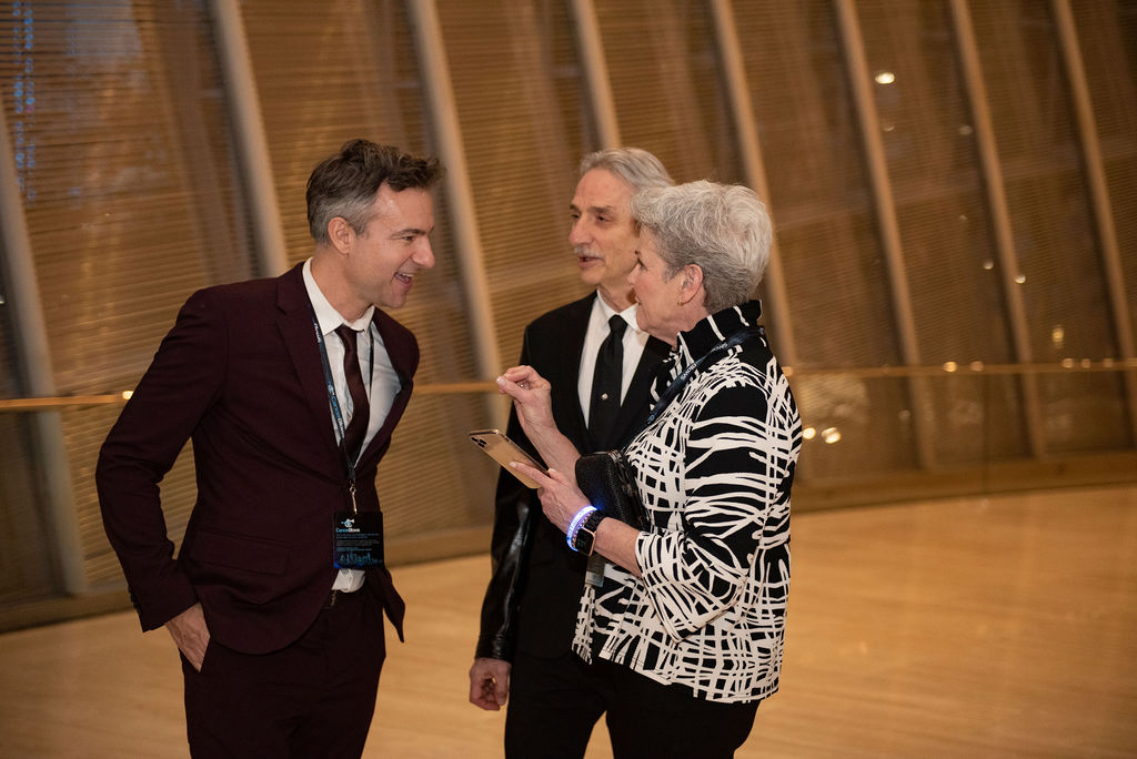 Award-winning multi-instrumentalist Adrian Cunningham, renowned musician and composer Allen Vizzutti and Delia Parman (Photo by Tamytha Cameron)
