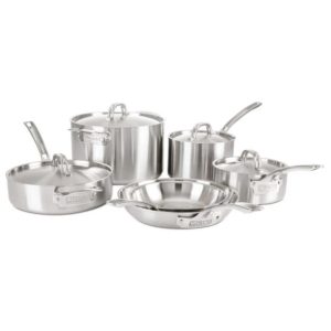 Bering’s Viking Professional 5-Ply 10 Piece Cookware Set -Stainless