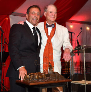 Honoree Johnny Carrabba and J.P. Bryan at The Bryan Museums ‘La Dolce Vita’ gala celebrating Italian-American contributions to Texas history.