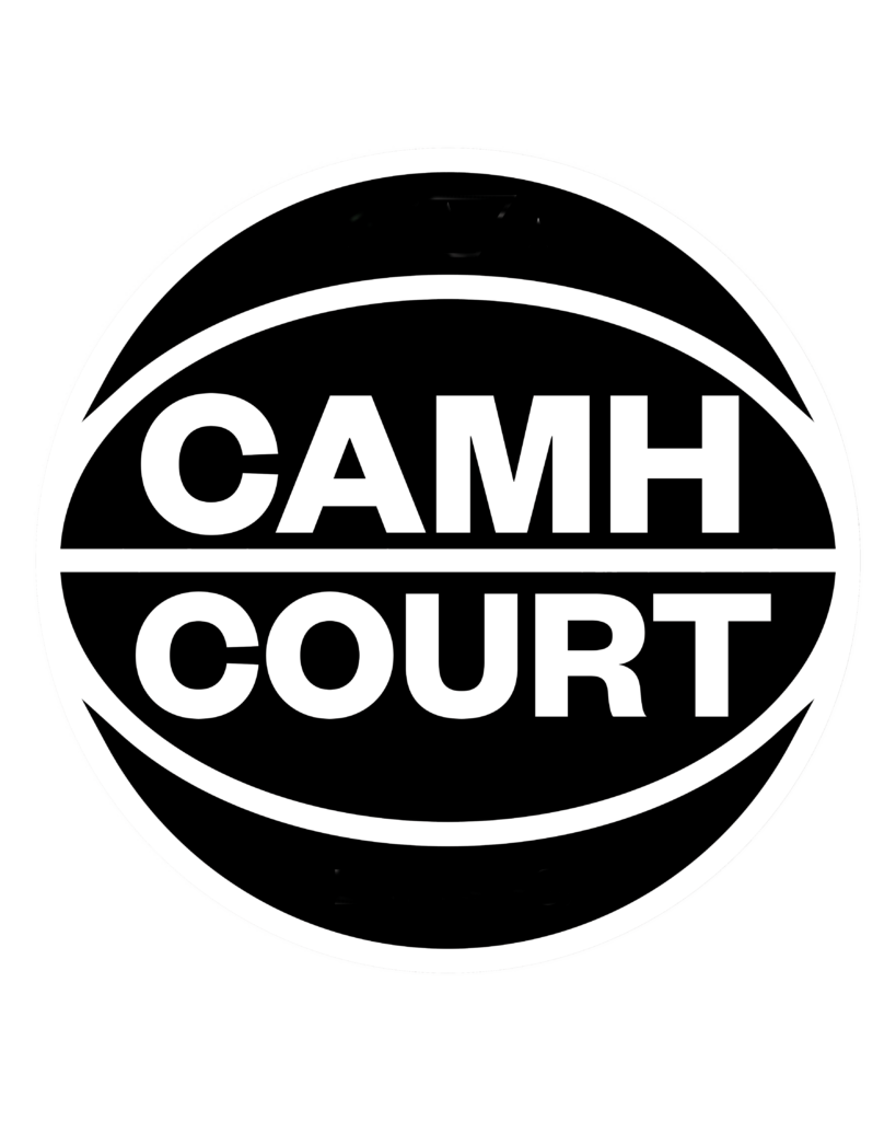 CAMH COURT is more than an exhibition, it's an opportunity to play a game of basketball. 