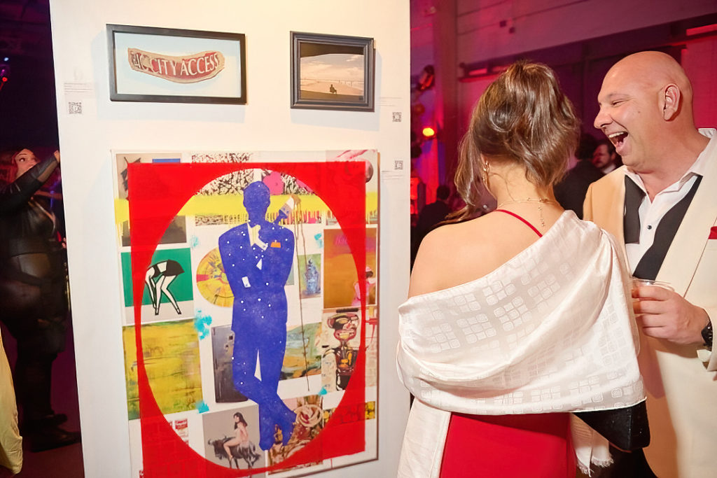 Auction art on display at Fresh Arts Thunder Ball (Photo by Charlie Horse Photography)