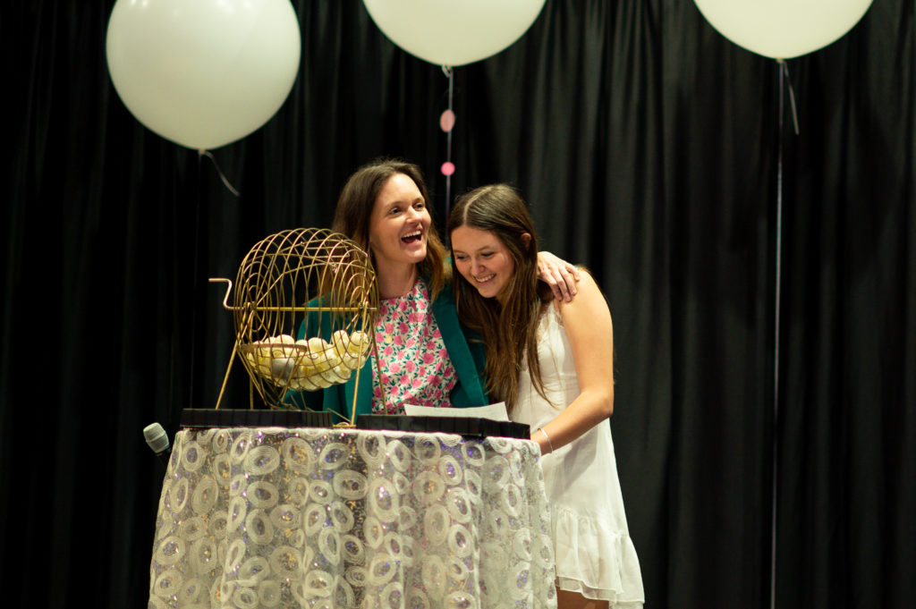 Lisa and Ace Eicher, served as bingo callers at the event which raised $110,000.