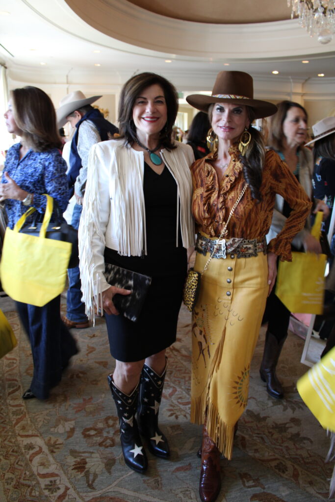 Ellie Francisco, Kelly Anzolotti at the HLS&R International Committee Ladies' luncheon at River Oaks Country Club. (Photo by courtesy of HLSR)