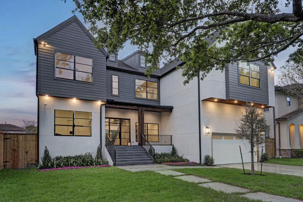 refuGe Design Studio modern farm house in Bellaire, Texas.