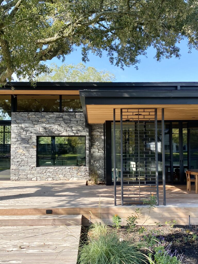 The studioMET design, the Capri residence, sits at the edge of Venetian Lake in Sugar Land (temporary photo)