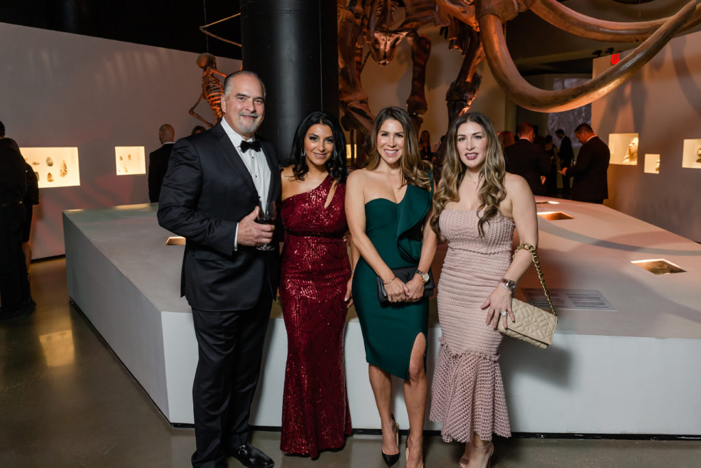 Drs. Guillermo & Anne Maria Ponce de Leon, Carmen Ospina, Marissa Sorola at the inaugural CEO Foundation gala held at the Houston Museum of Natural Science.