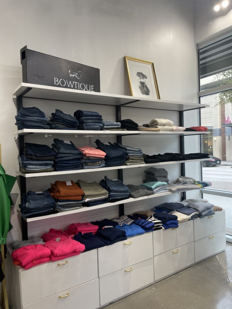 Cashmere and jeans are two popular sellers.