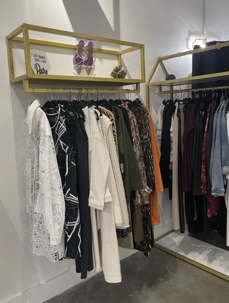 The store has an open, airy feel with lots of natural light.