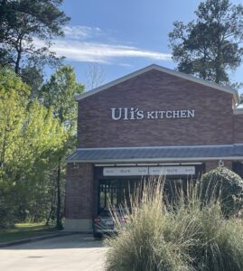 You'll find Uli's Kitchen is at Alden Bridge Drive and Research Forest.