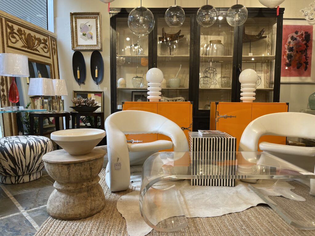 The entire store consists of curated vignettes from these vendors.