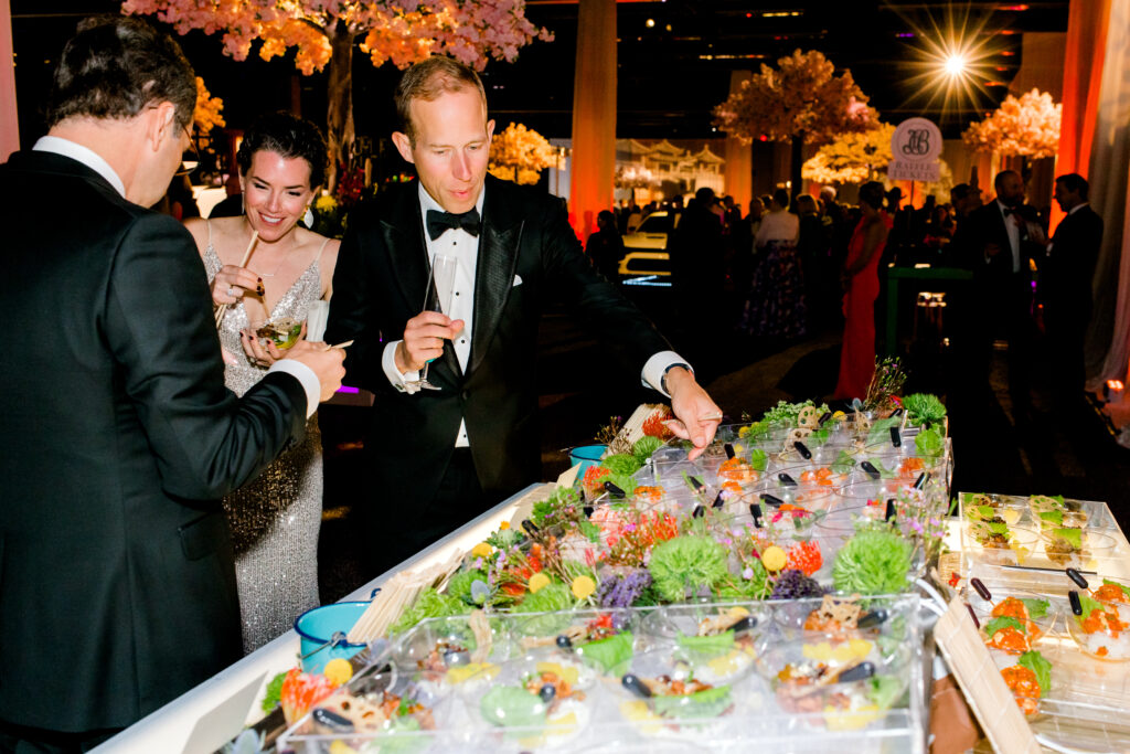 Guests noshed from the chilled bar during cocktial hour. (Photo by Canon Elizabeth Photography)