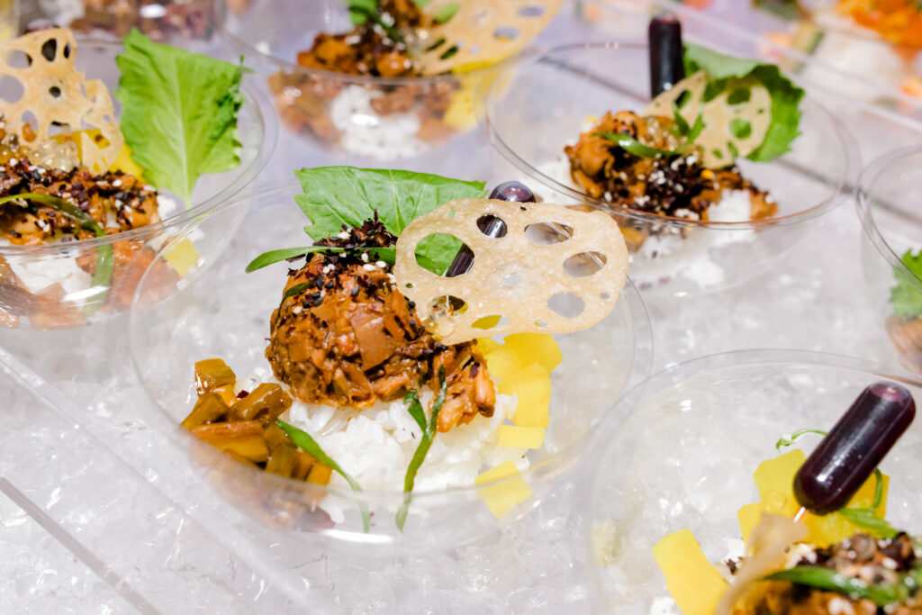 Iced appetizers and sushi were served to guests as they perused Collections Fine Jewelry. (Photo by Canon Elizabeth Photography)