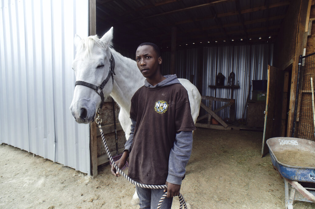 Gem Hale's "KJ with Retired Race Horse," 2019 