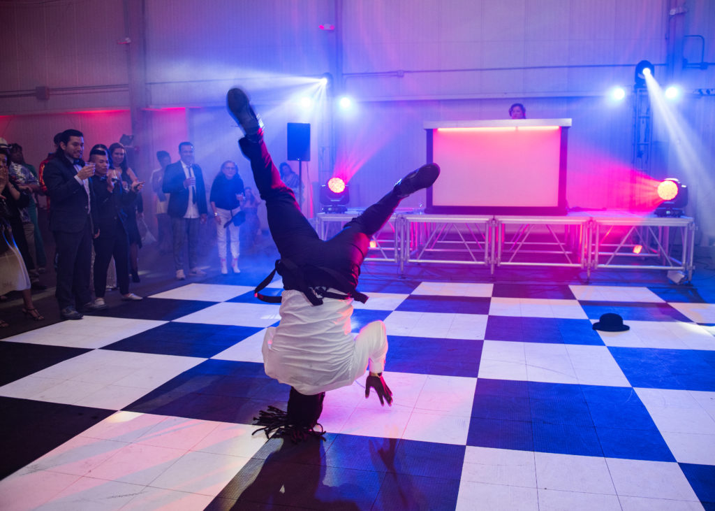 LeAndre Douglas performed a choreographed Sinatra dance at Fresh Arts Thunder Ball (Photo by Viva La Marx Photography)