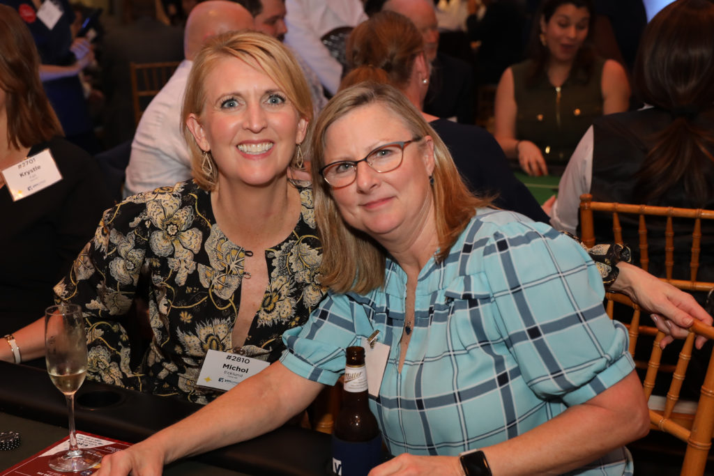 Michol Ecklund, Lynne Roberts at the Oil & Gas Texas Hold ‘Em Tournament benefiting YES Prep.